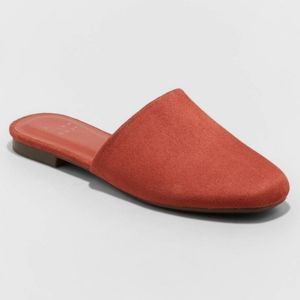 Women's Thea Mule Flats - A New Day (Target) | Faux Suede Slip-Ons